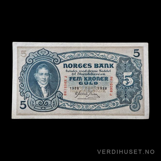 Hovedbilde 5 kr 1938 P Kv 1+ (P8905198)