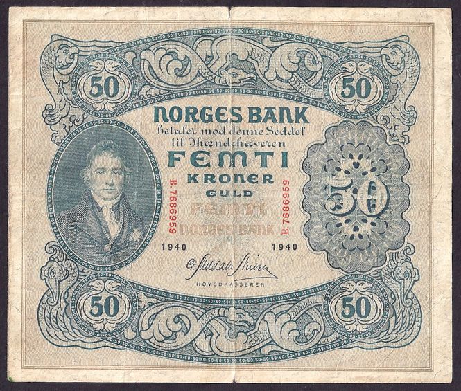 Hovedbilde 50 kr 1940 B kv 1- (B.7686959)