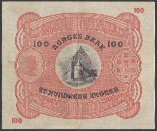 Hovedbilde 100 kr 1937 B kv 1+ (B.2000505)