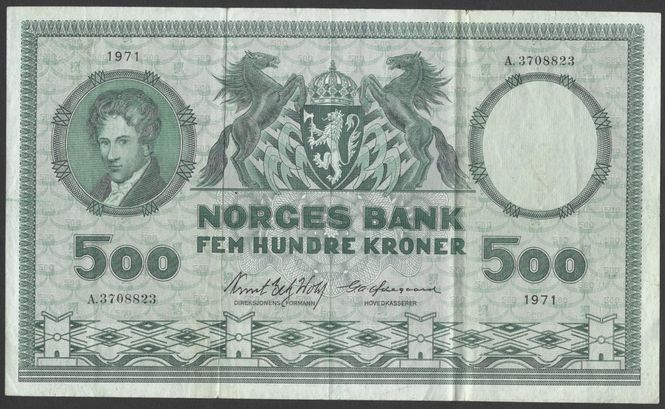 Hovedbilde 500 Kr 1971 A Kv g1 (A.3708823)