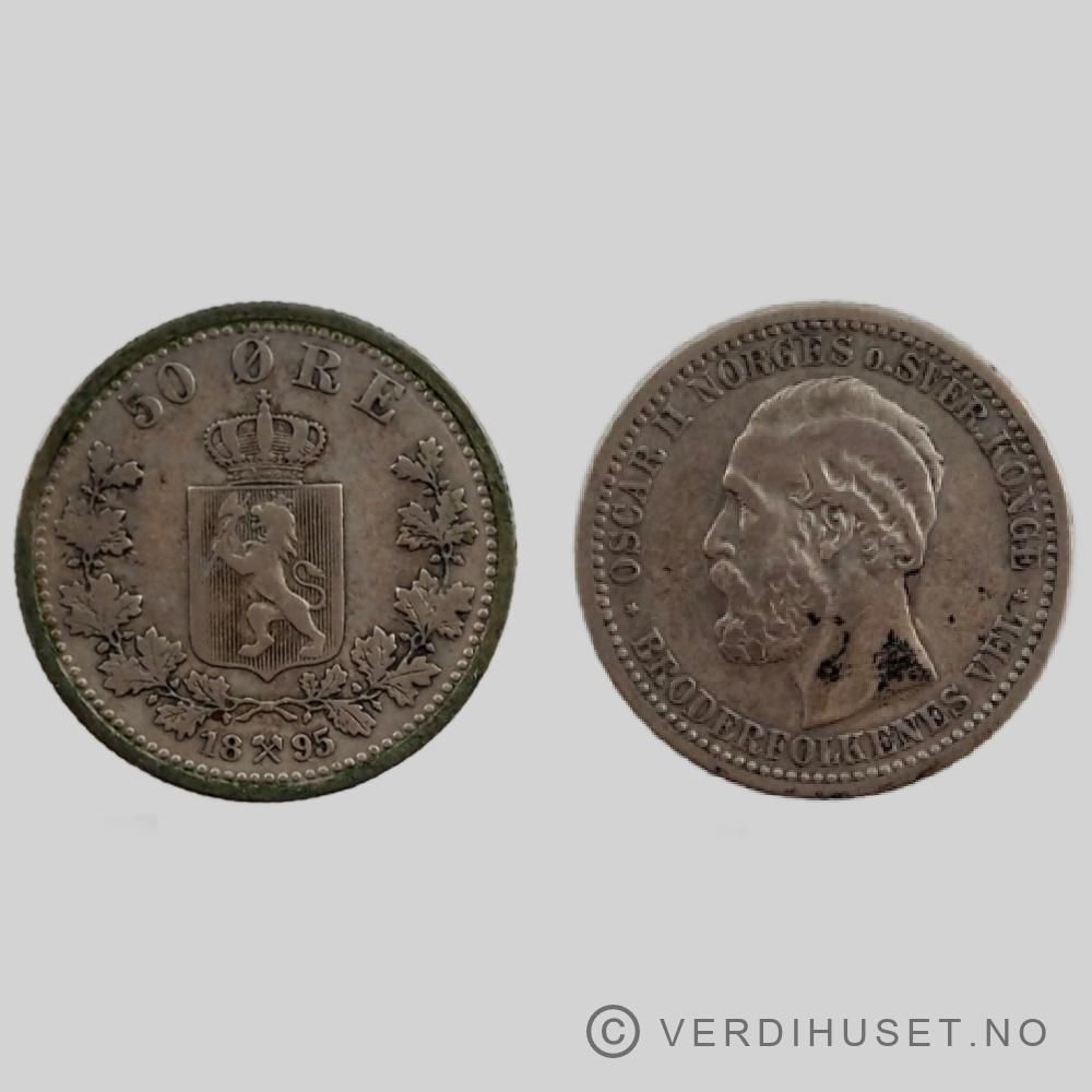 50 Øre 1895 Kv g1