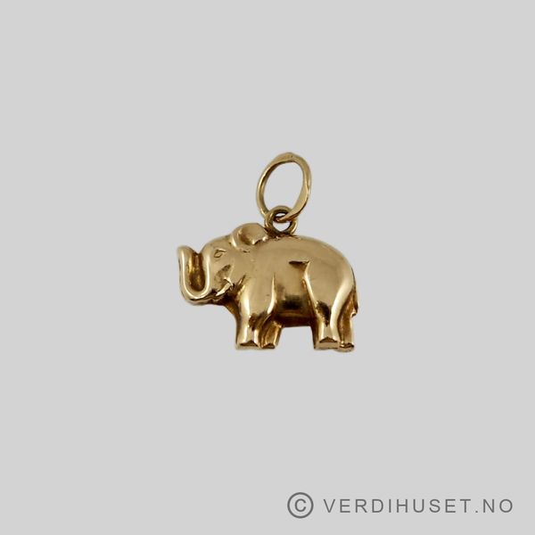 Hovedbilde Charm i 14 K gull - Elefant