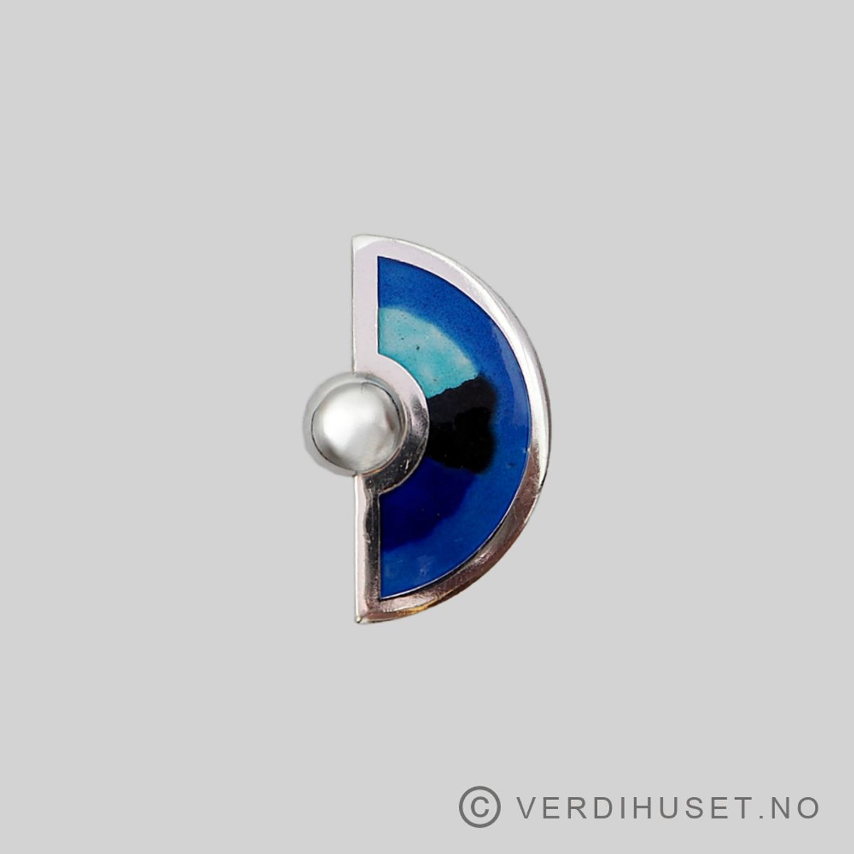 Ring i sølv med emalje - 