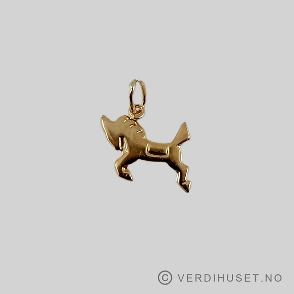 Hovedbilde Charm i 18 K gull - Hest