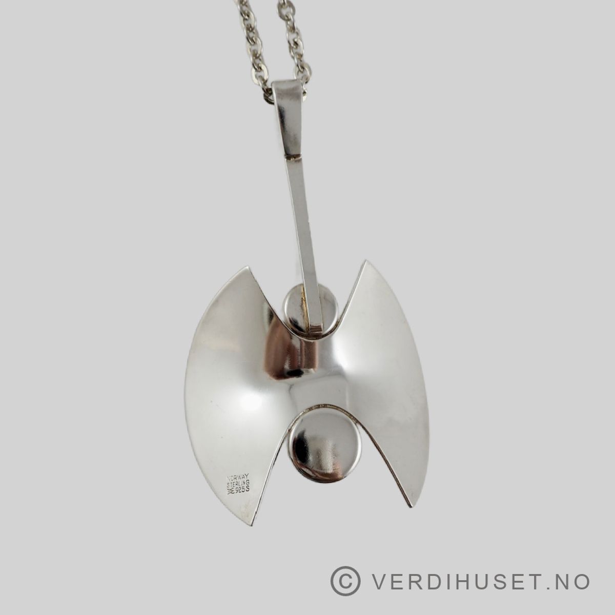 Anheng i sølv med 2 stener- Aksel Holmsen