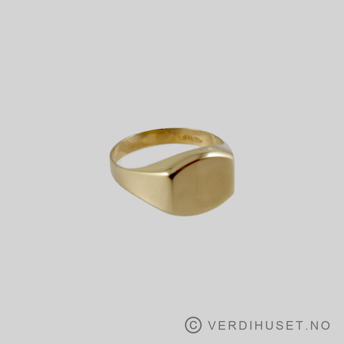 Herre-ring/Signet-ring i 14 K gull
