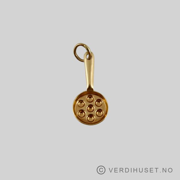 Hovedbilde Charm i 14 K gull - Munkepanne