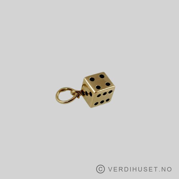 Hovedbilde Charm i 14 K gull - Terning