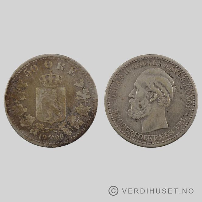 Hovedbilde 50 Øre 1900 Kv 1-