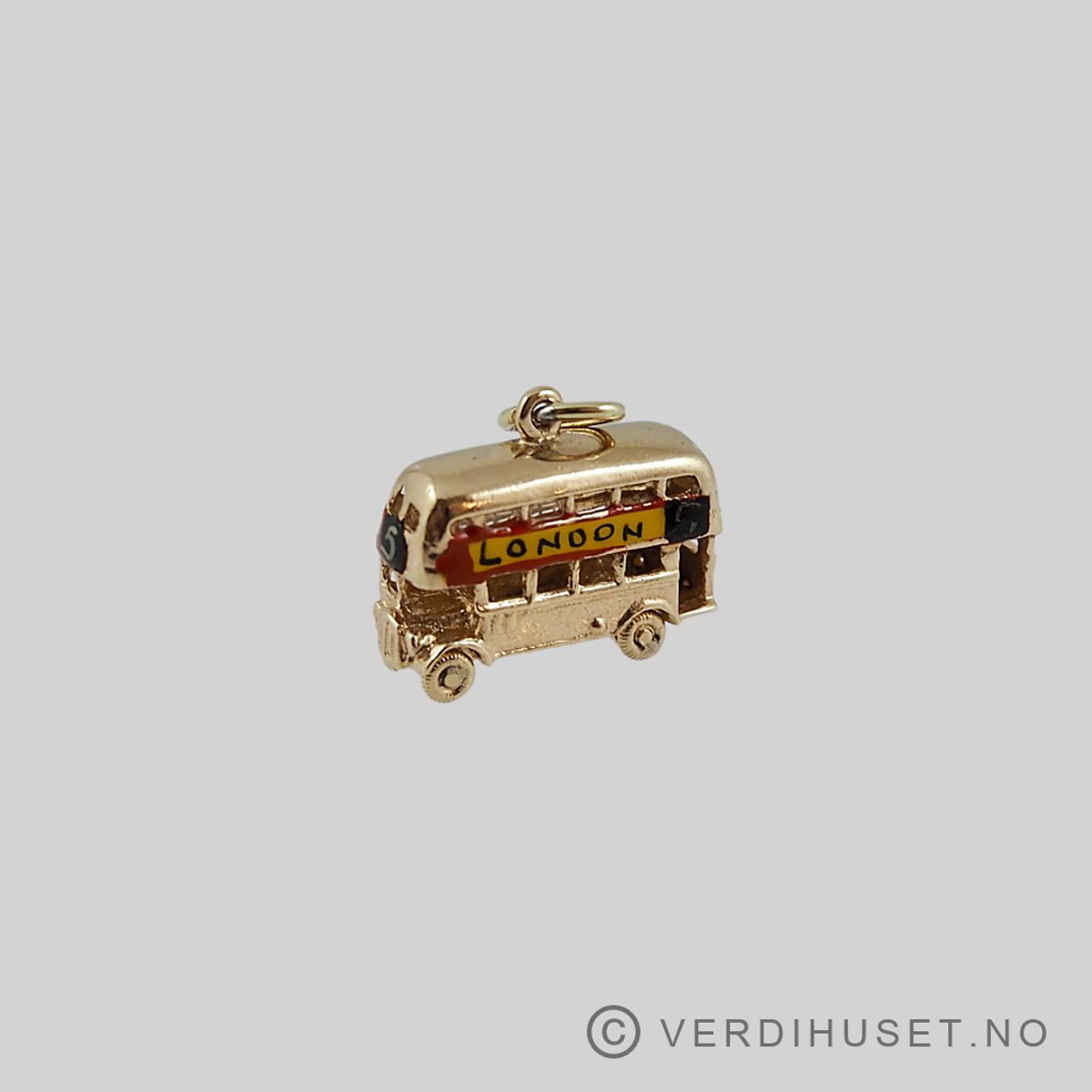 Charm i 9 K gull - Engelsk buss