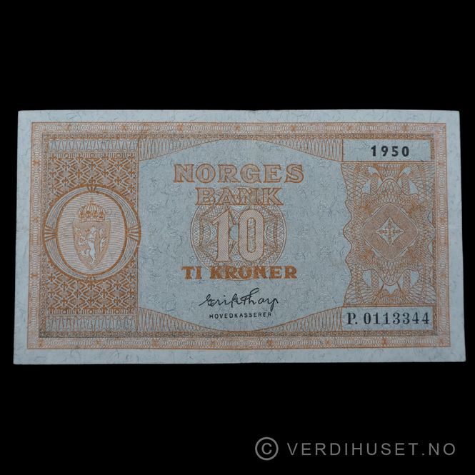 Hovedbilde 10 kr 1950 P Kv 1+ (P.0113344)