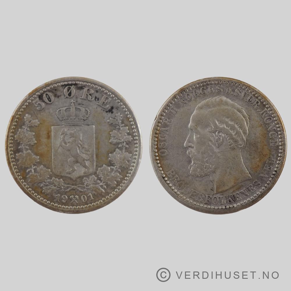 50 Øre 1901 Kv g1-