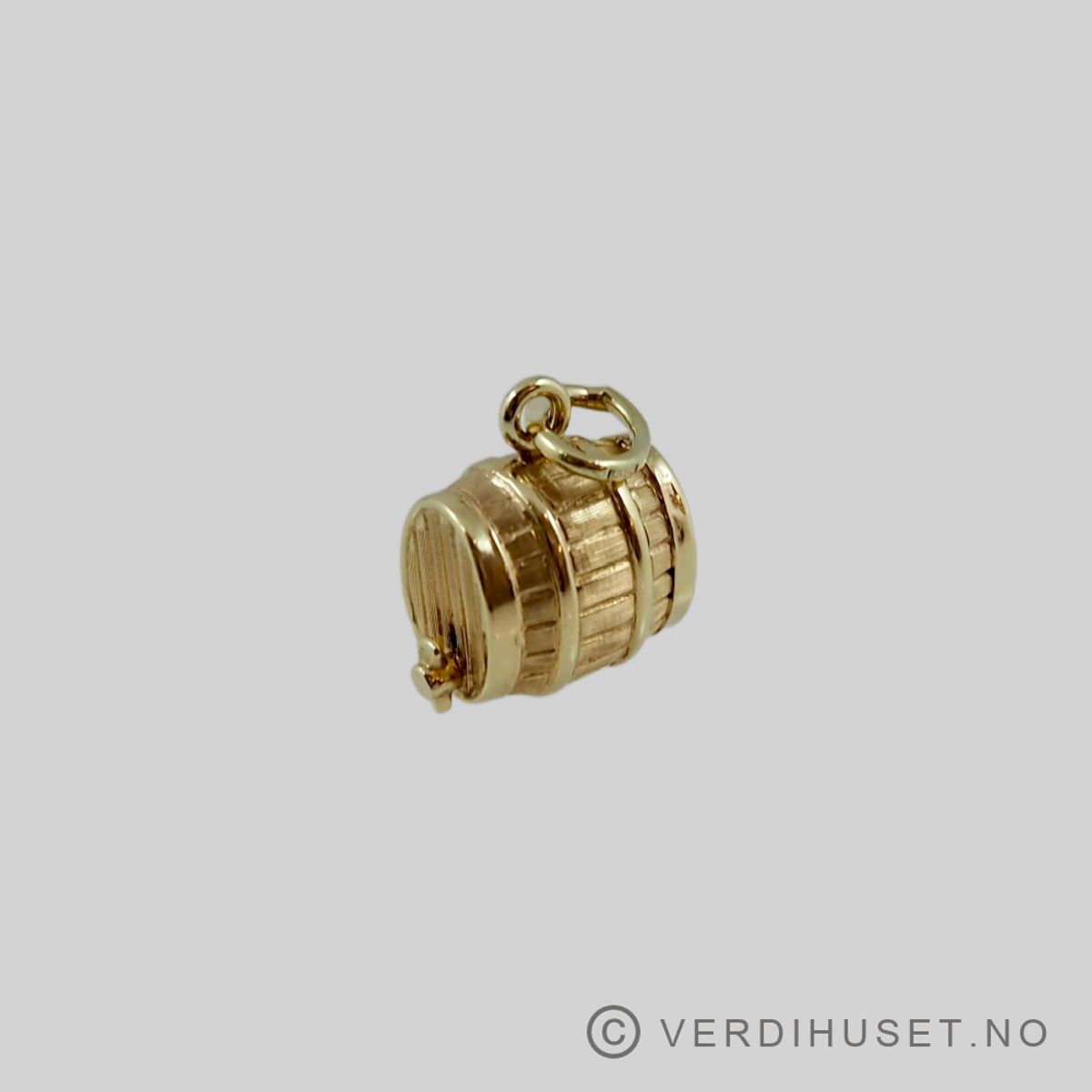 Charm i 14 K gull - Øltønne