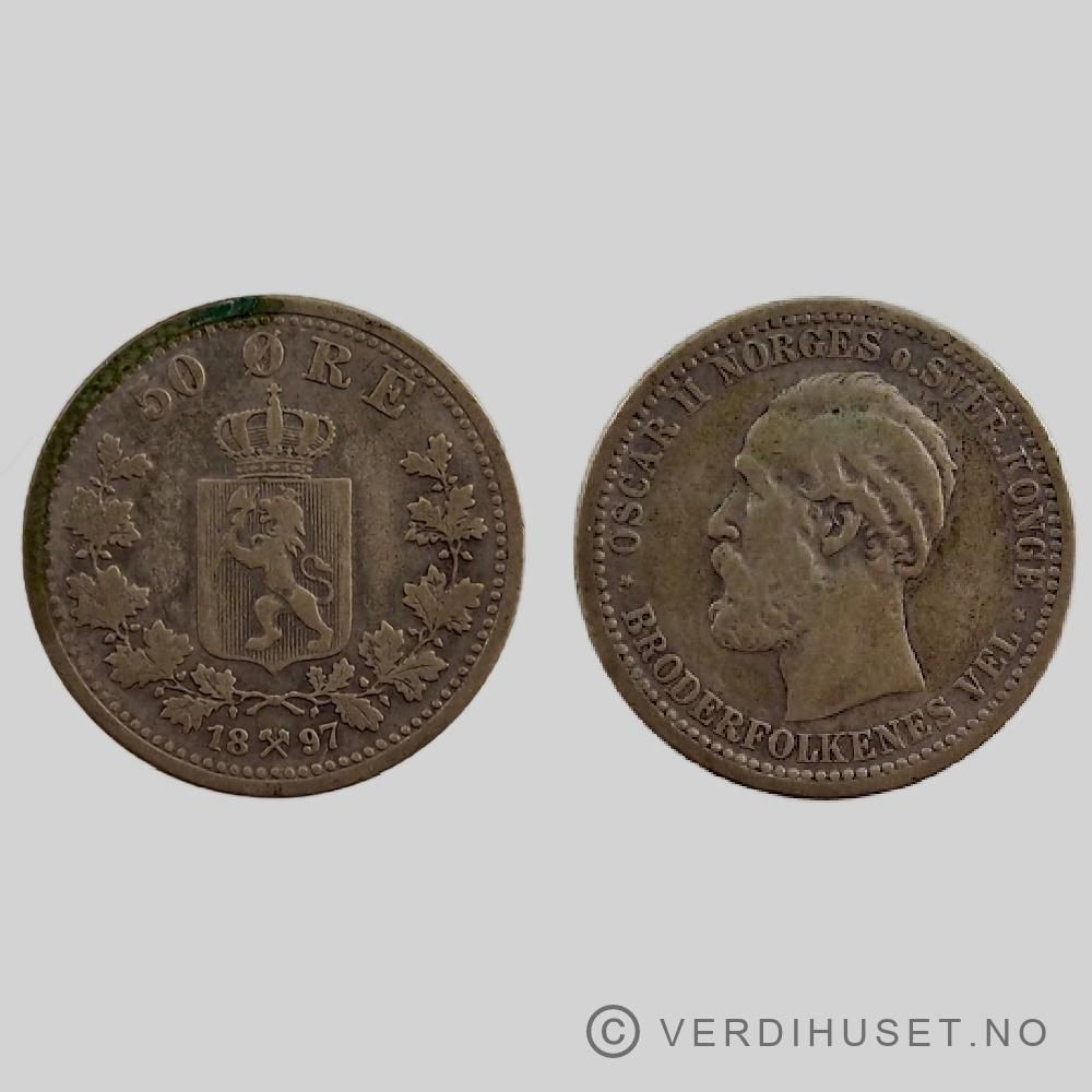 50 Øre 1897 Kv 1