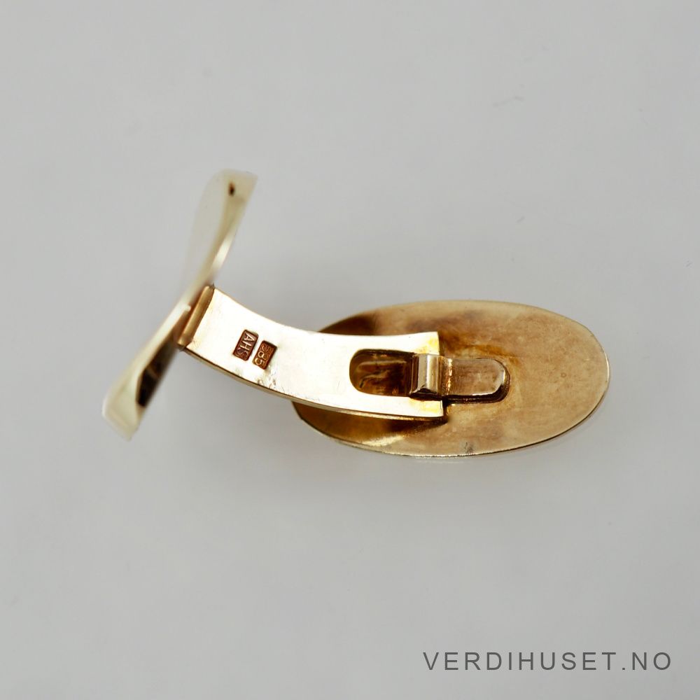 Mansjettknapper i 14 K gull