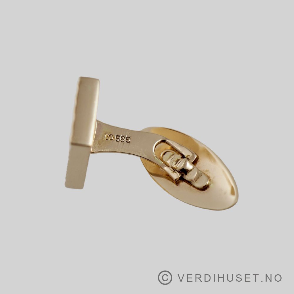 Mansjettknapper i 14 K gull