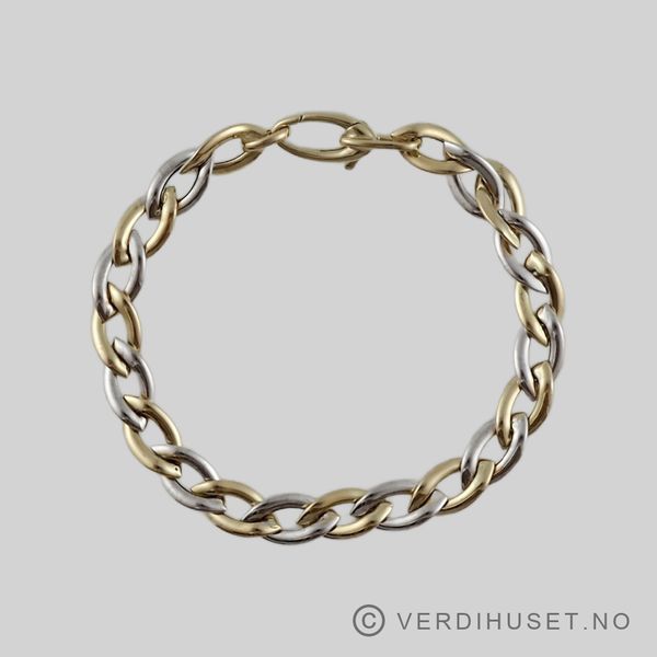 Hovedbilde Armbånd i 18 K hvitt og gult gull