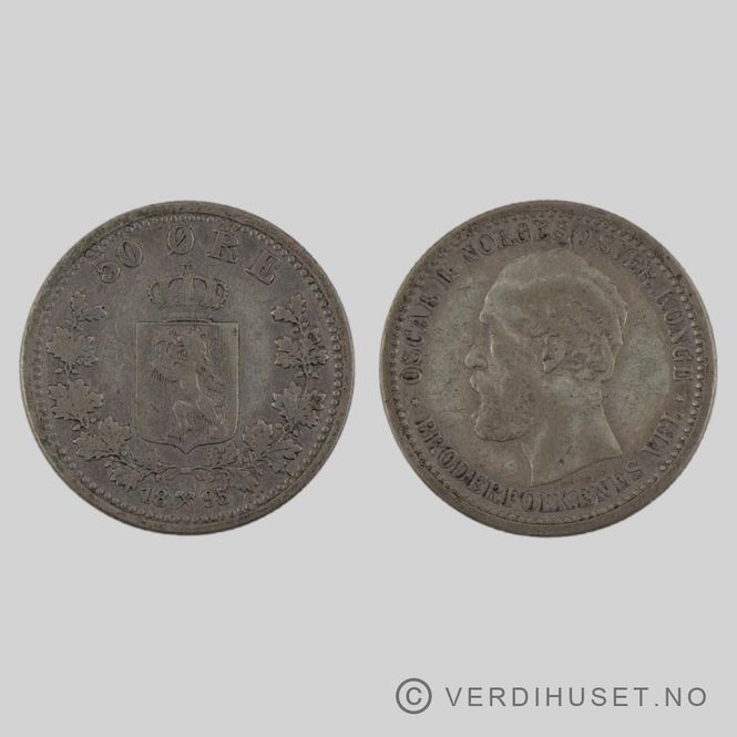 Hovedbilde 50 Øre 1895 Kv 1