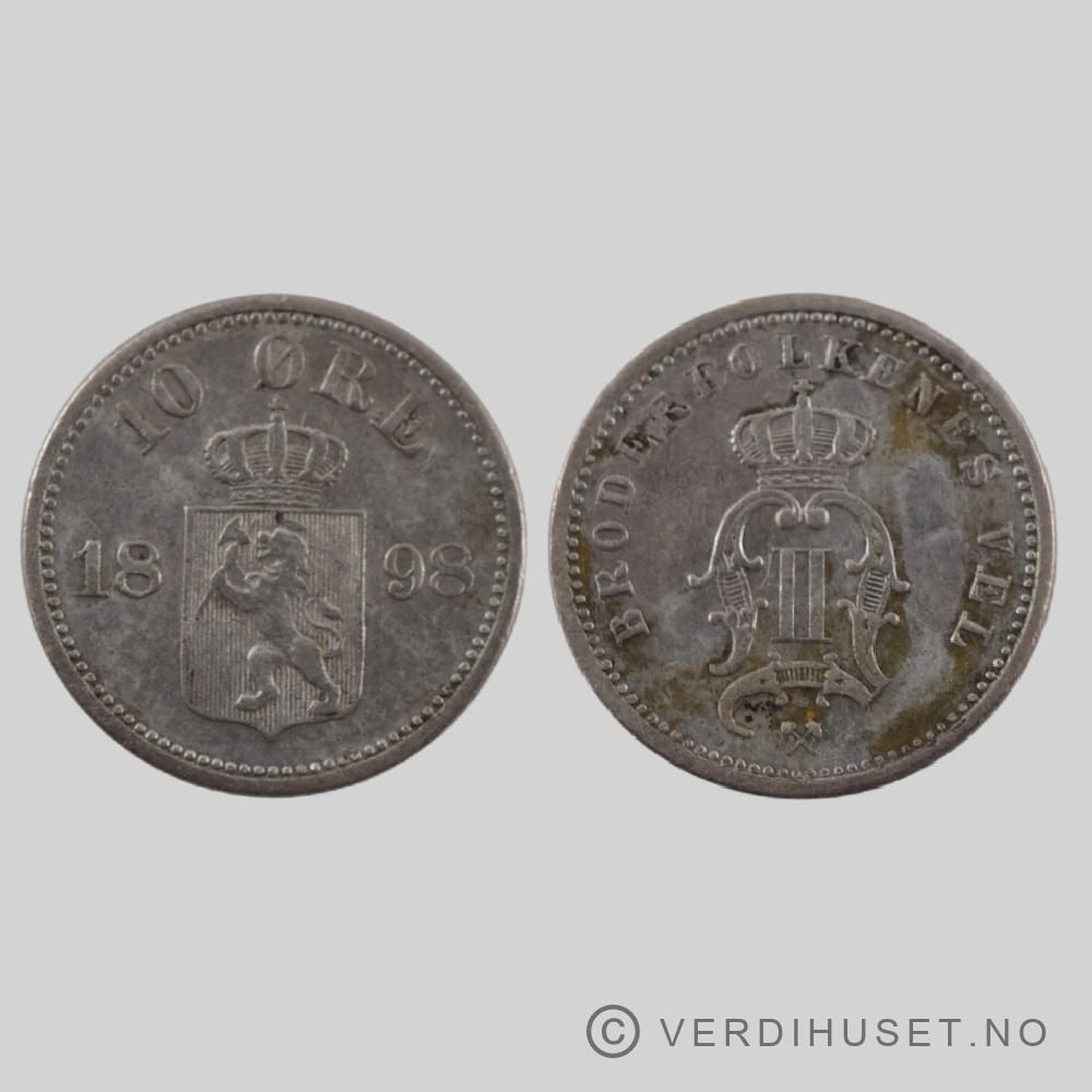 10 øre 1898 Kv 01