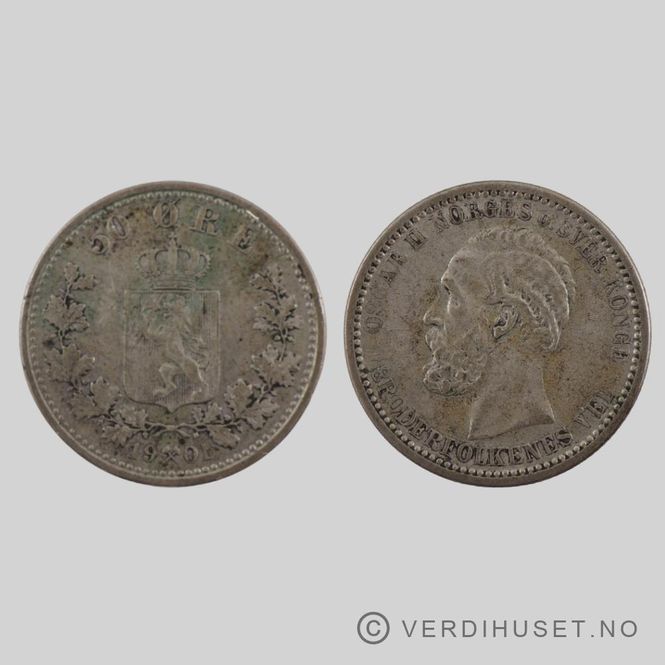 Hovedbilde 50 Øre 1901 Kv g 1